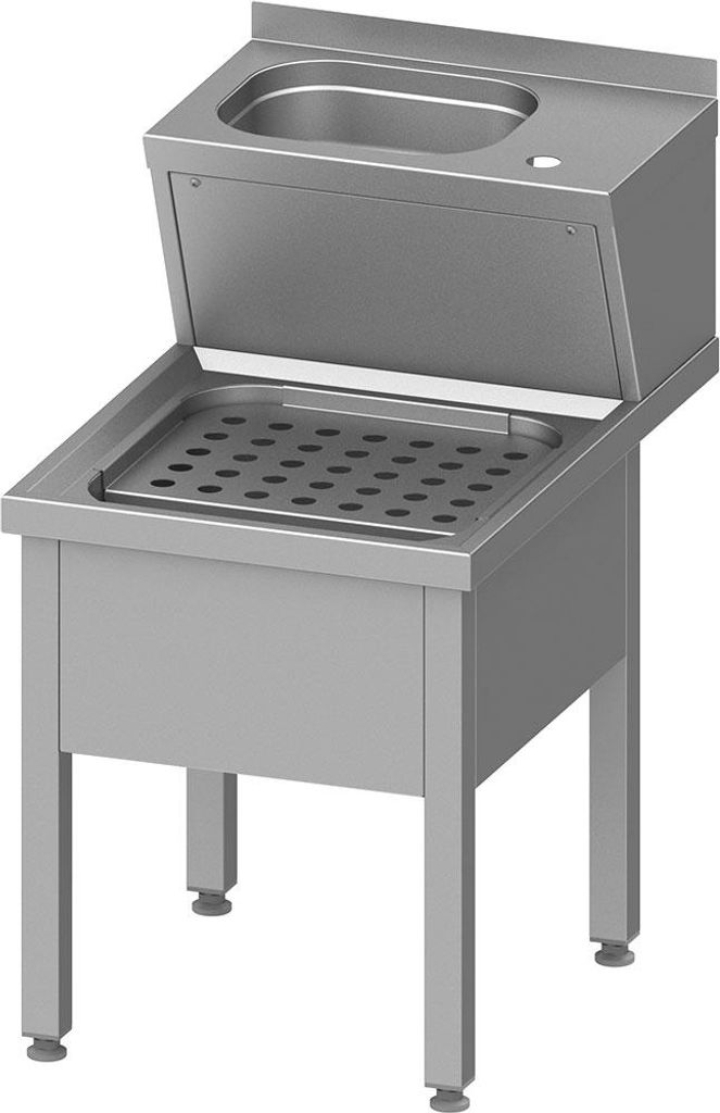 Kombiniertes Handwaschausgussbecken, mit Aufkantung, 500x600x850 mm