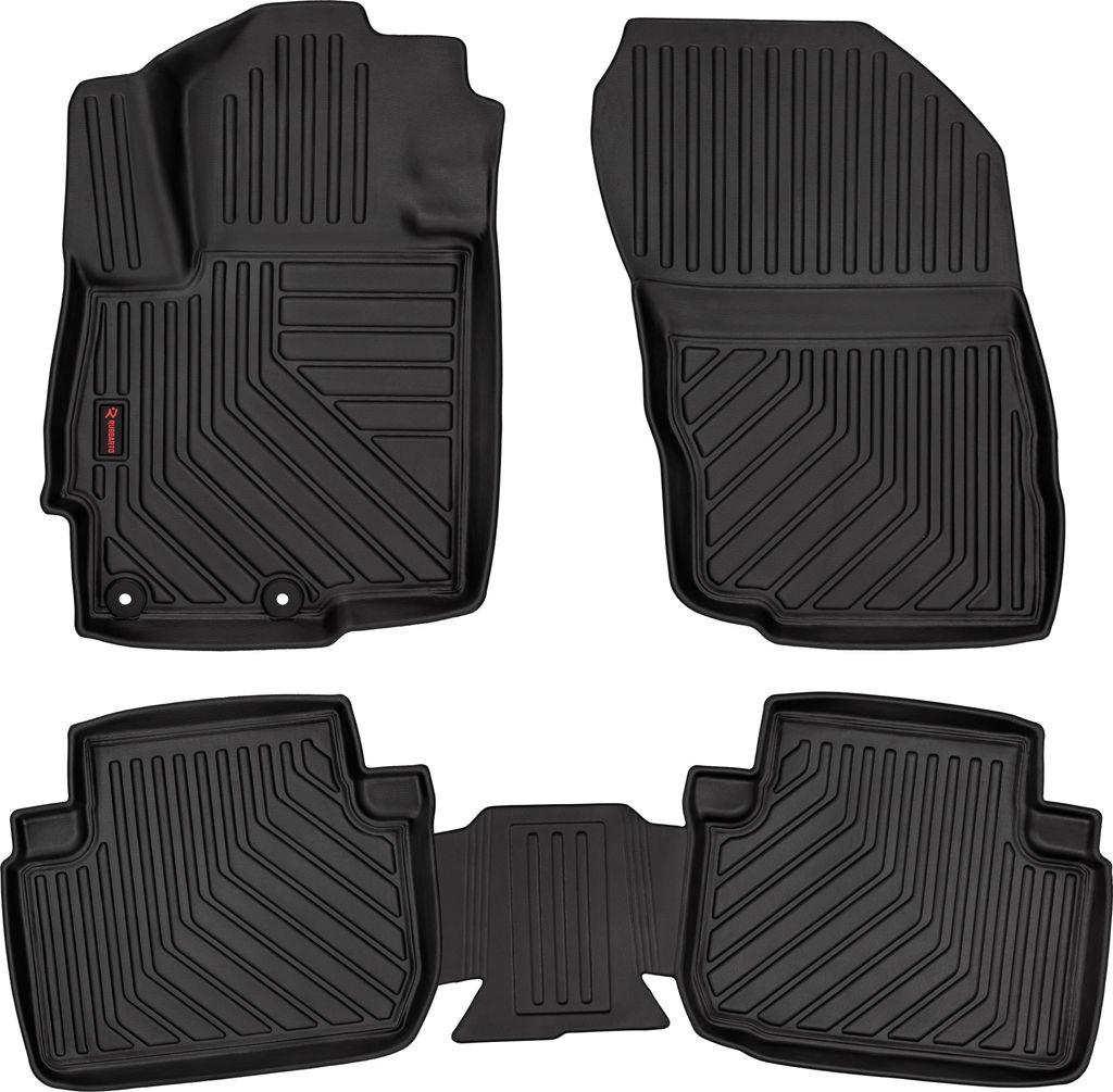 3D Gummi Fussmatten Auto - Automatten Set - Allwetter Fußmatte Gummi - Antirutsch & Wasserfest Autoteppiche - passend für Mitsubishi Eclipse Cros...