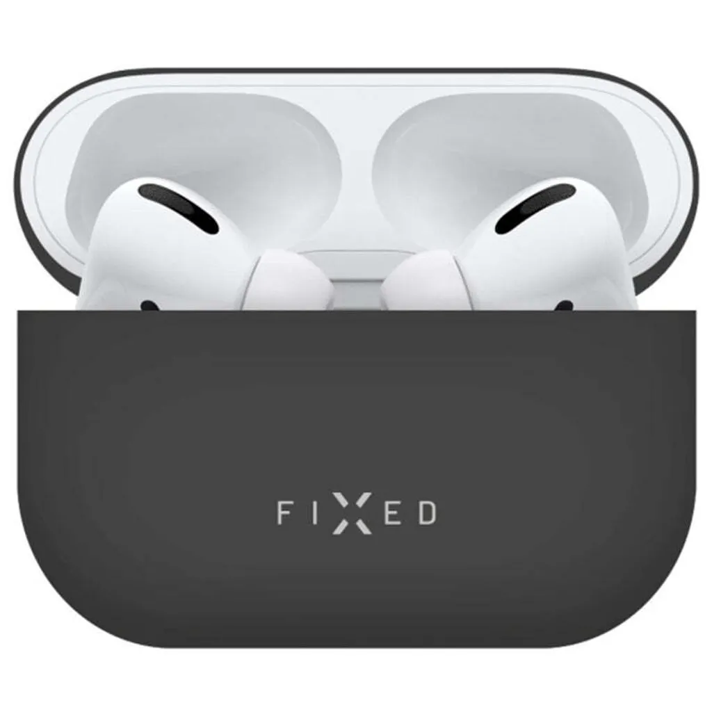 Cover FIXED Silky per Apple AirPods Pro 2 - Design Nero Minimalista