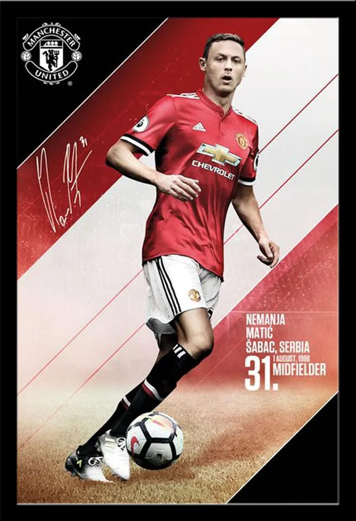Cadre de Qualité Shinsuke Anti-Casse pour Poster Foot Matic Man United