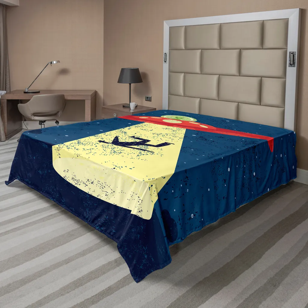 Drap de lit de décoration Espace 260x228 cm pour Chambre Thématique SF