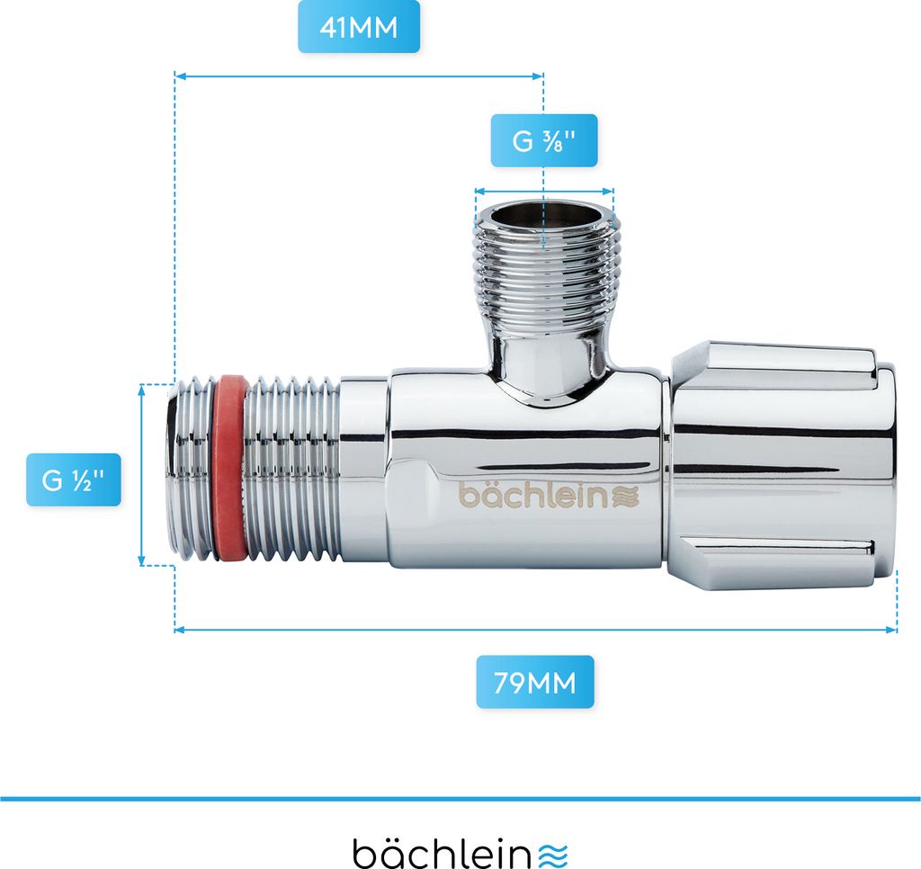 Bächlein Universal Eckventil selbstdichtend [2er Set], Produktbild 5