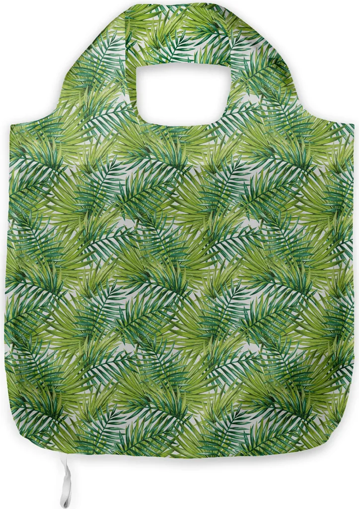 ABAKUHAUS Borsa porta piante in tessuto, illustrazione colorata Borse della spesa naturali e pratiche per tutti i giorni, Fern Green Lime Green