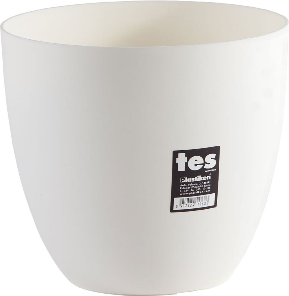 PLASTIKEN Flowerpot Bowl Tes - 22 cm - Weiß