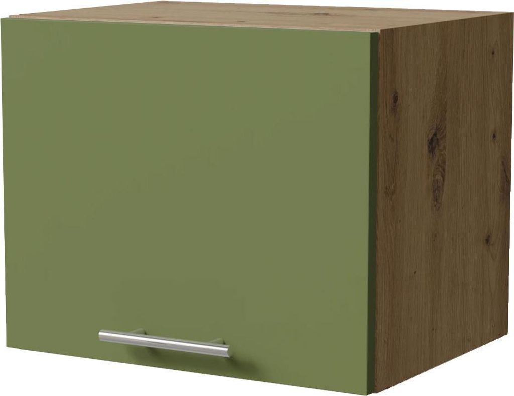 Küchenklapphängeschrank BRERRA 45x36cm lackiert Farbe wählbar BR-W4B/45 RAL 6025 farngrün Matt eiche artisan