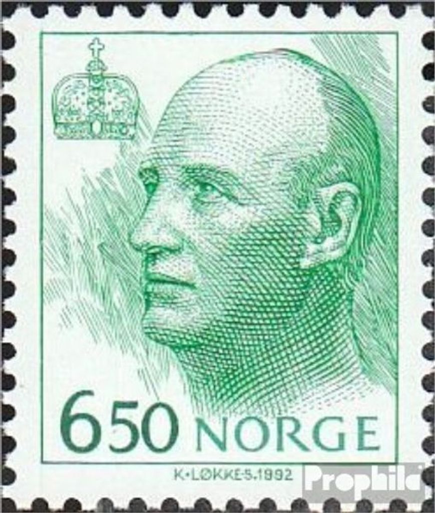 Briefmarken Norwegen 1994 Mi 1151x (kompl.Ausg.) gestempelt König Harald