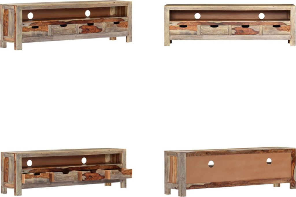 vidaXL TV Schrank 130x30x40 cm Massivholz Palisander - TV-Möbel - TV-Schrank - TV-Schränke - Sideboard