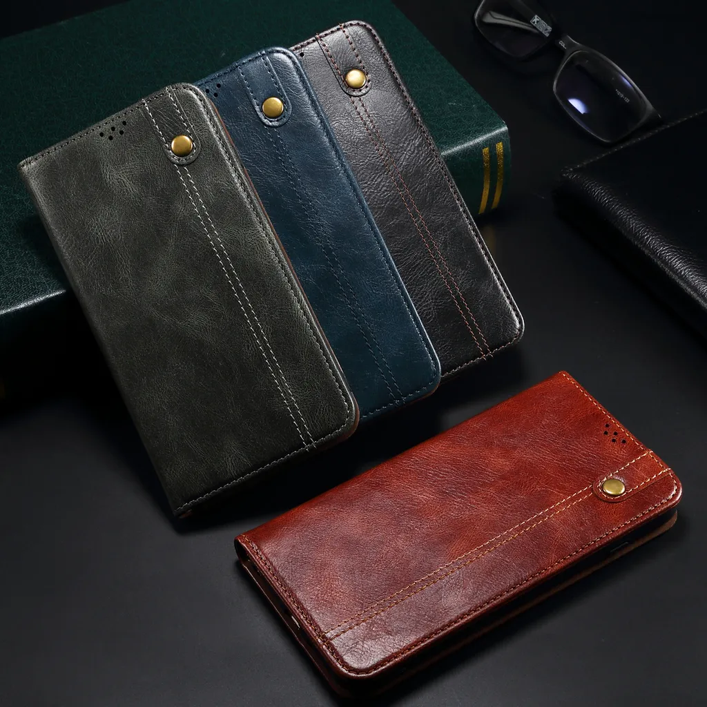 Custodia OPPO Find X3 / Pro: Cover Portafoglio Pelle Verde con Stand - 7