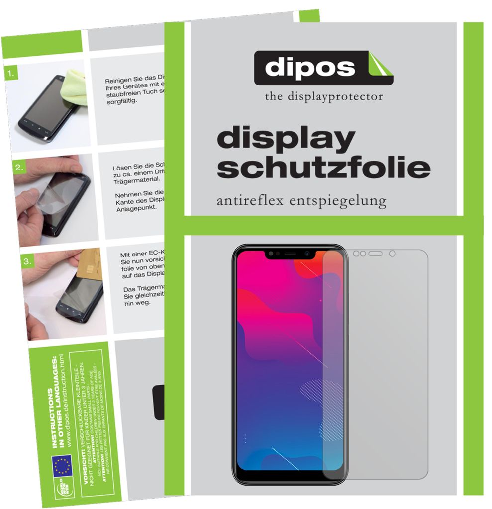 2x Schutzfolie für Panasonic Eluga Z1 Pro matt Displayschutzfolie Folie Display