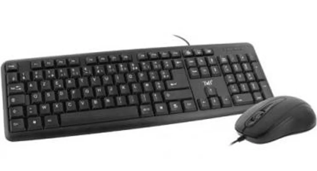 Combo clavier souris filaire ergonomique et silencieux TNB KBCOMBO1