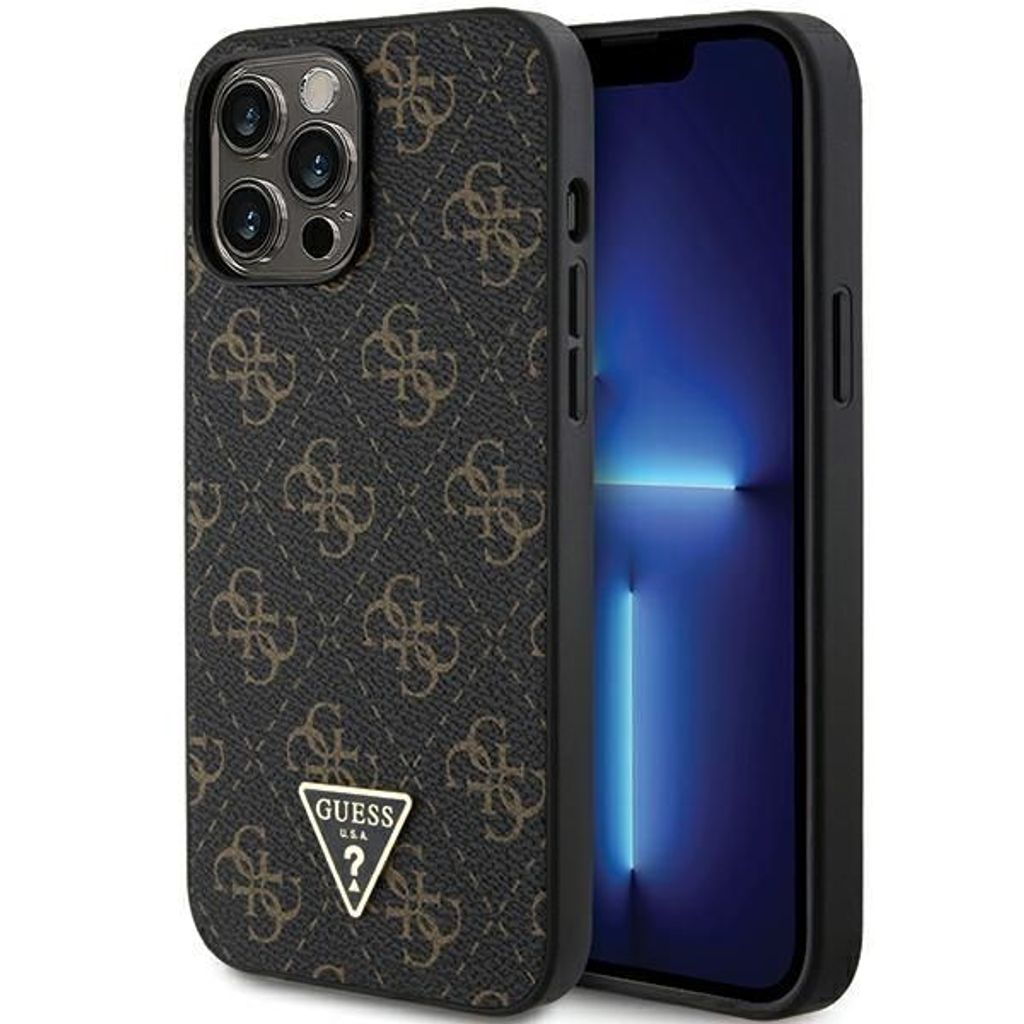 Guess 4G Triangle Metal Logo Hülle Für Iphone 14 Pro - Produktbild 