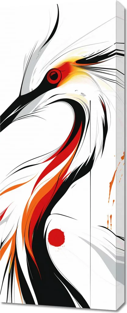 Image Cigogne 40 x 100 cm Impression Haute Qualité Grand Format