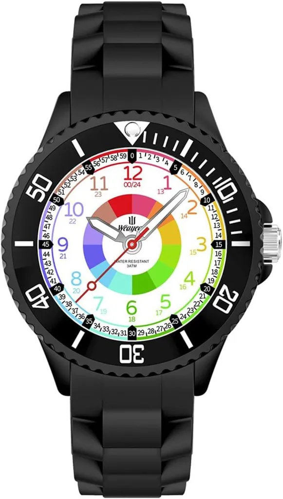 Orologio Educativo per Ragazzi e Ragazze - Impermeabile 30m Quarzo
