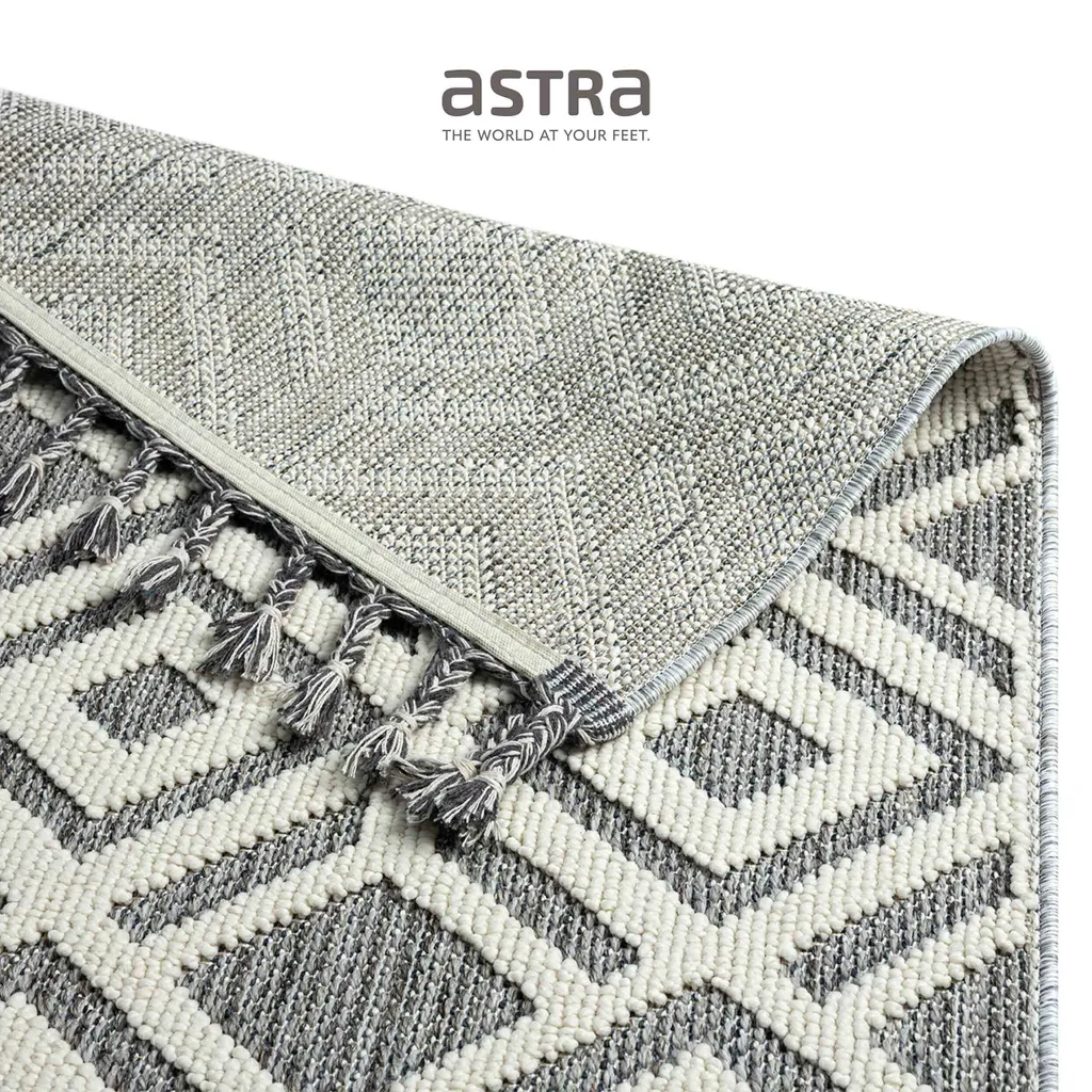 Tapis outdoor crème TREVI Astra 133x190 cm - Résistant UV et humidité - 3