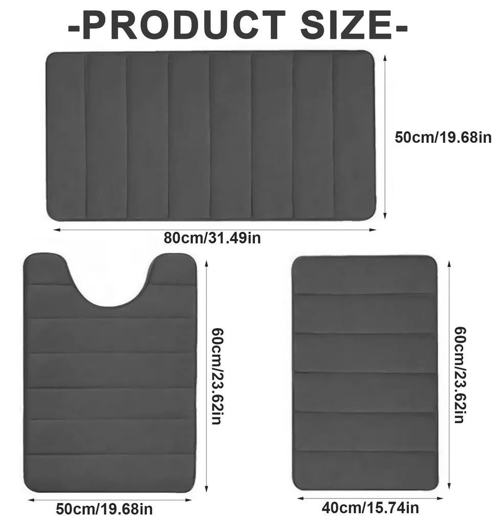 Tapis de Bain Anti-Glisse et Absorbant - Fini les Sols Mouillés en Lot