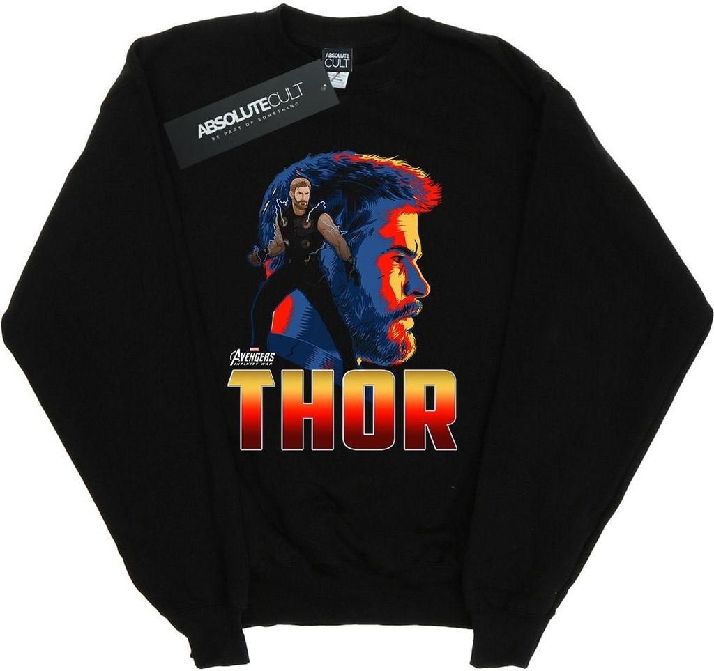 Marvel - "Avengers Infinity War" Sweatshirt für Herren BI10074 (M) (Schwarz)