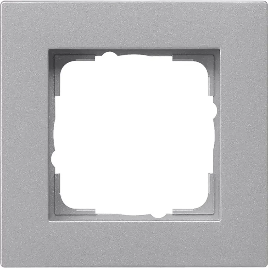 Cadre Gira 0211255 E2 Alu plat : finissez vos murs avec élégance