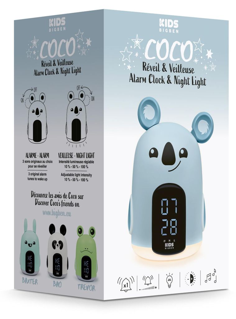 Bigben Kids Wecker und Nachtlicht HELLO Koala dimmbares Produktbild 