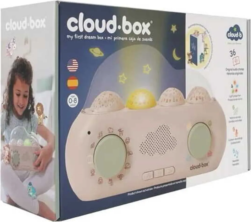 Aide au Sommeil Enfant CloudBox Cloud B Projecteur et Contes Bilingues