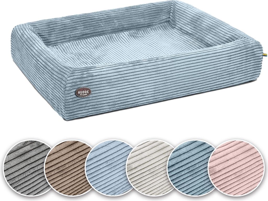 SABRO KUDDE Orthopädisches Hundebett – Hochwertiger Cordbezug – Waschbar & Wasserabweisend – Ergonomisch – Premium Haustierzubehör