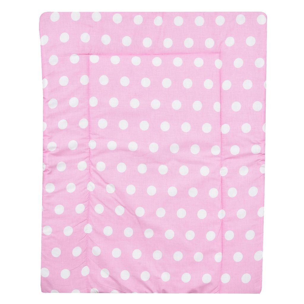 Baby Delux Wickeltischauflage 70x75 cm Wickelauflage Wickelunterlage Baumwolle wasserdicht Pink Dots