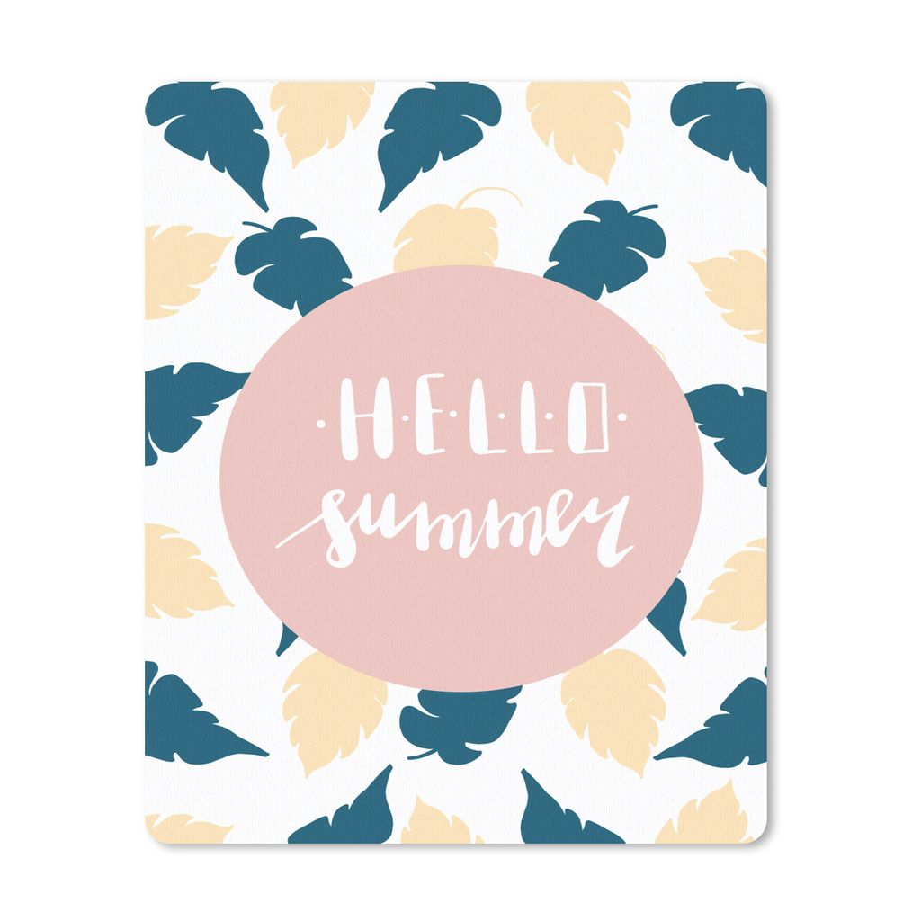 MuchoWow Mauspad Mousepad Sommer - Federn - Pastell 30x40 cm - Mousepads - Maus Mat - Pad - Mausunterlage - Mausmatten