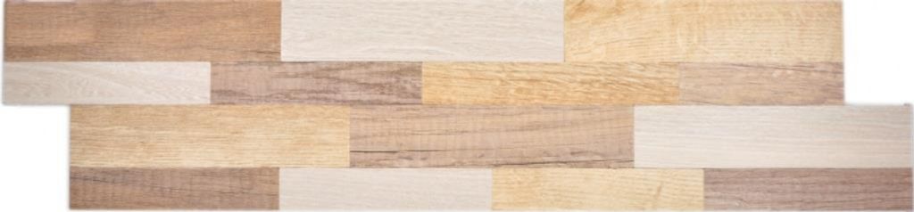 selbstklebender Wandverblender Aluminium metall Holzoptik hell Rückwand Wandpaneel Küche Fliesenspiegel