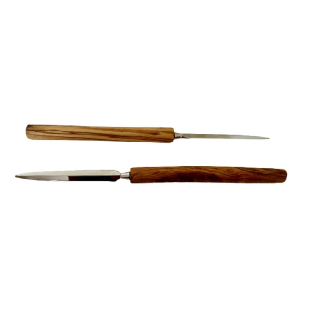 Brieföffner aus Olivenholz langlebig und scharf Produktbild 3