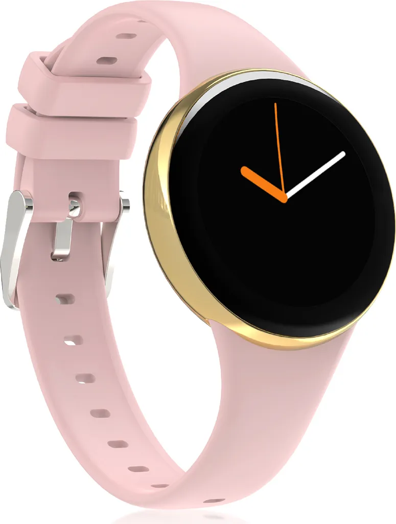 Montre connectée rose DM75 : suivez votre santé et restez connectée
