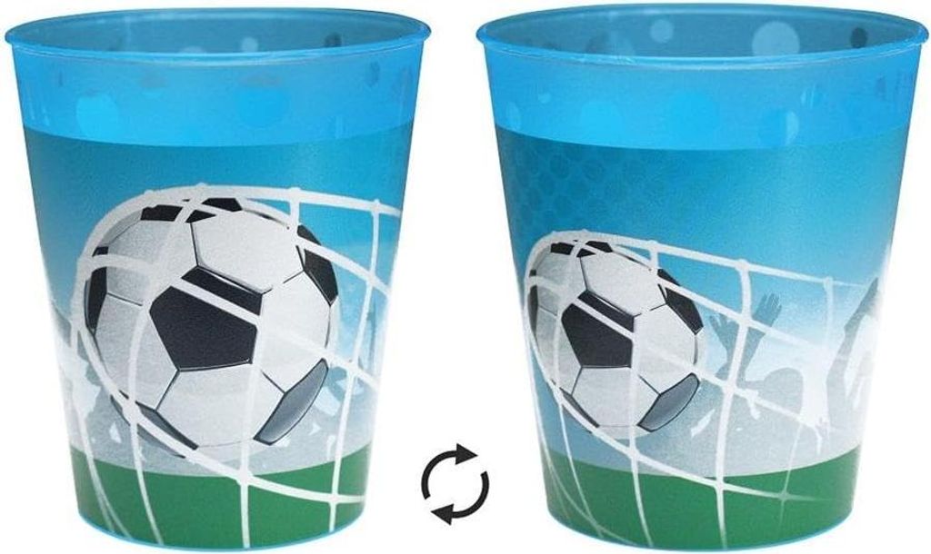 Fußball-Plastikbecher 250ml Produktbild 
