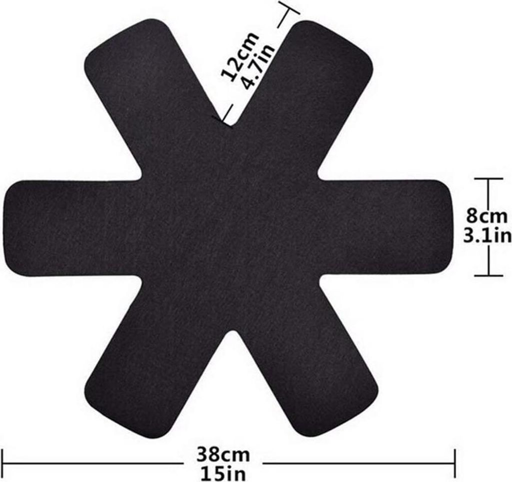 6Pcs Pan Schutz Matte stapelbar Isolierung Pads Topf Untersetzer Topf Kochgeschirr Protector für Küche Gadgets