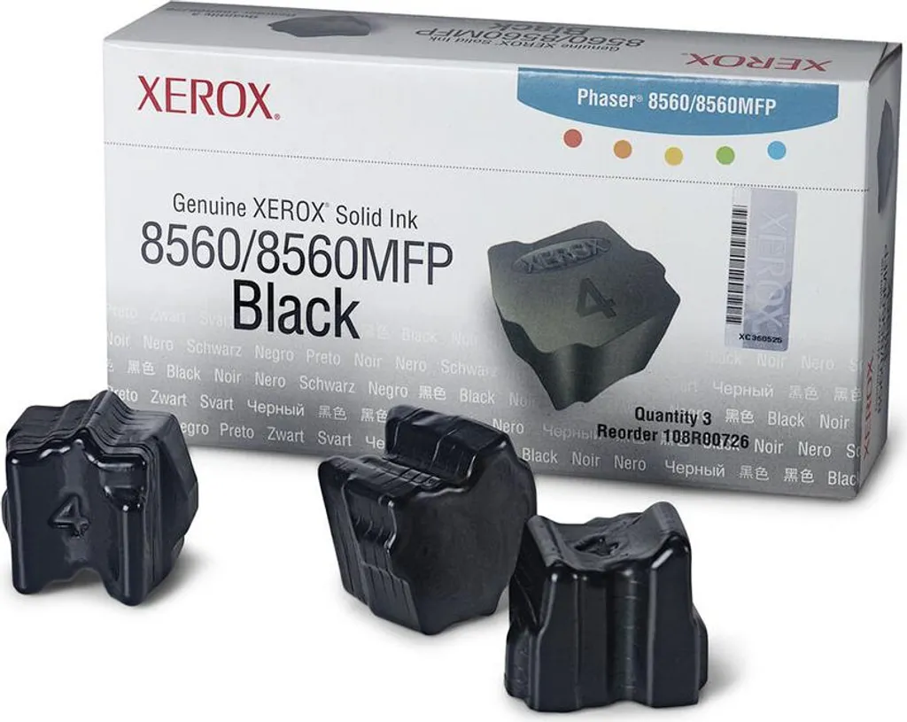 Recharge encre noire Xerox Phaser 8560MFP pack de 3 pour bureautique