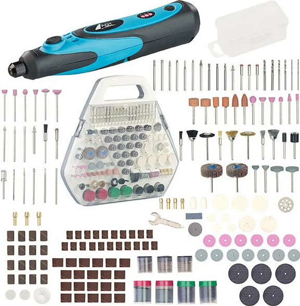 Mini outil multifonction sans fil rotatif avec kit de 340 accessoires