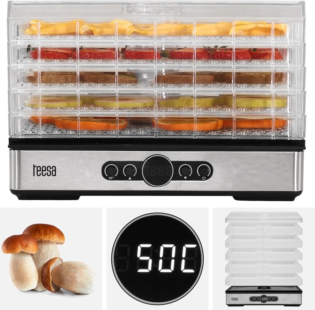 Sušička ovocia a zeleniny Teesa s výkonom 400 W, 5 sitkami Obrázok produktu 