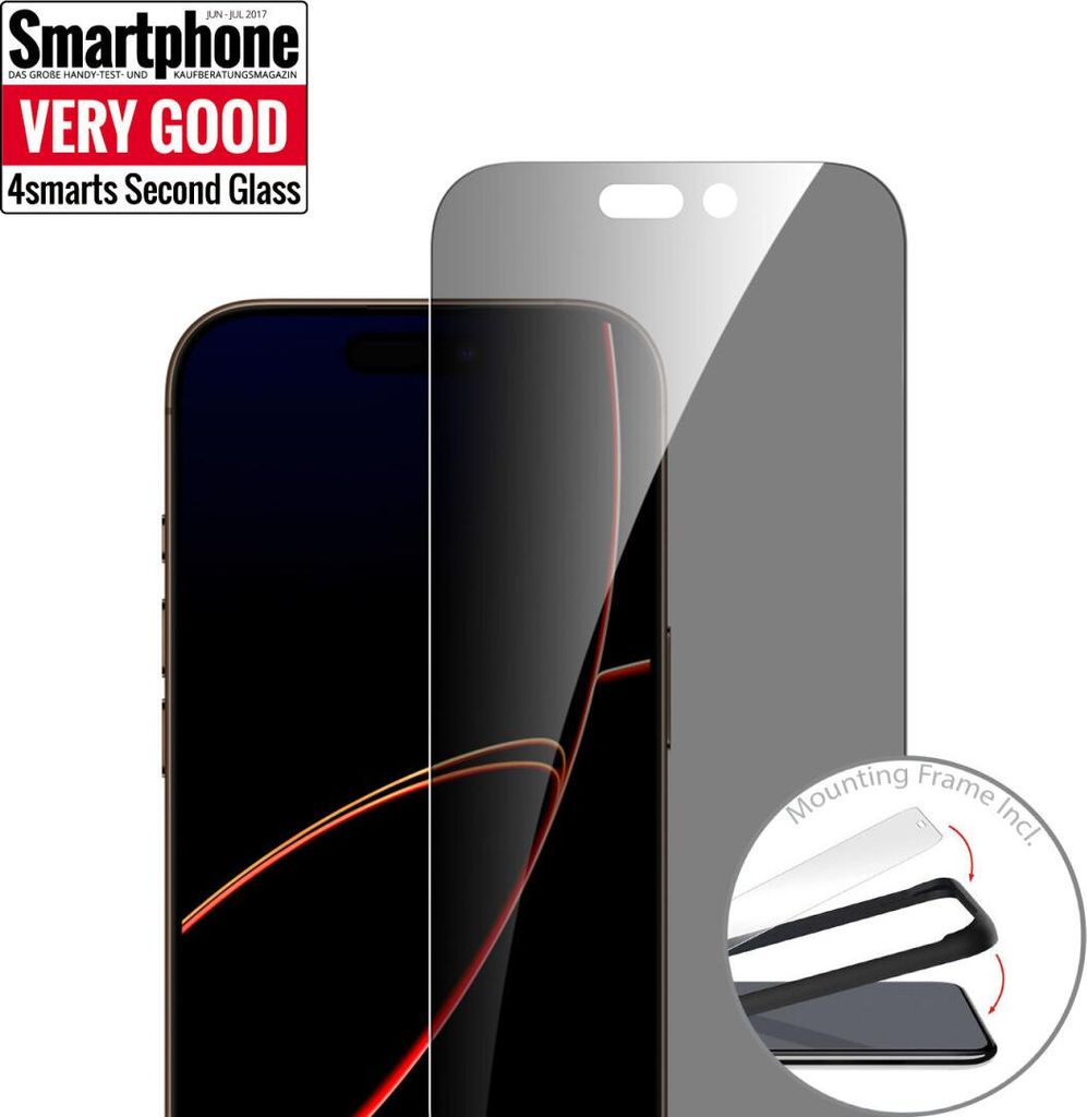 4smarts Second Glass Privacy, Apple, iPhone 17 Pro, Zdjęcie produktu 