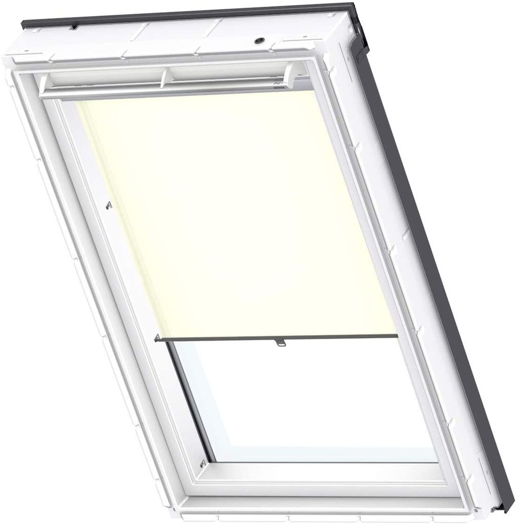 VELUX RHL UK00 1086 Sichtschutzrollo Rollo mit Haltekrallen für Dachfenster GGU GPU GTU GHU UK08 U08 808 8 UK04 U04 804 Beige