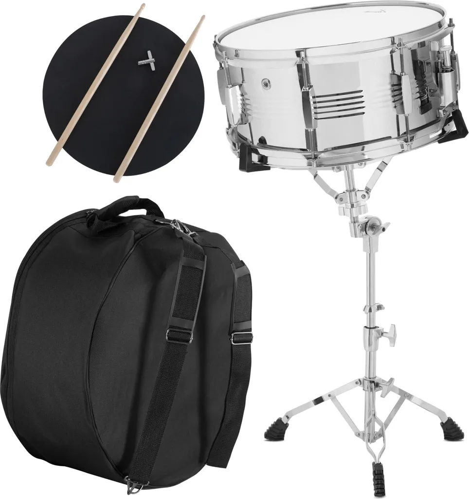 Practice Set PROLINE Silencieux : Pad de frappe et stand robuste noir