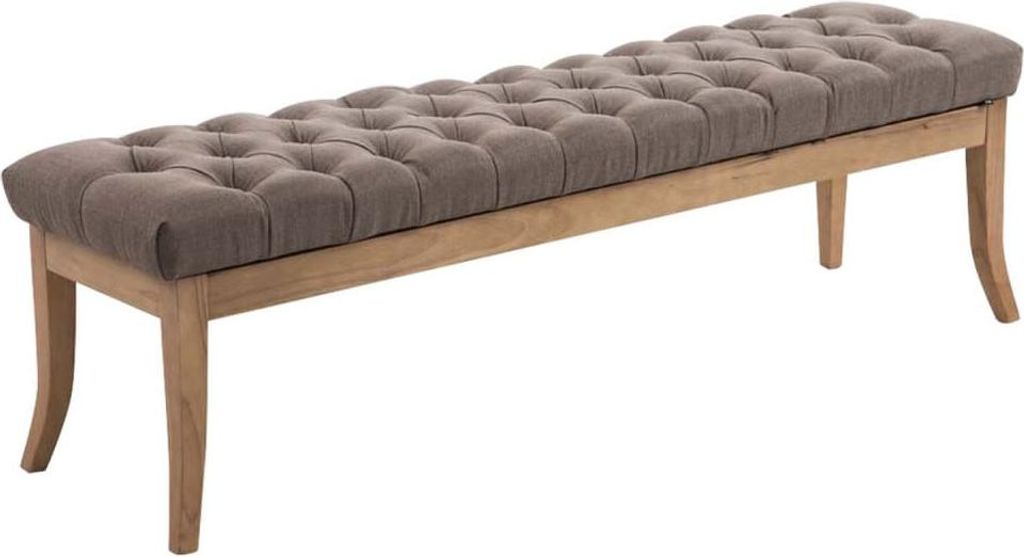 Polstersofa - Sofa - Chesterfield-Design, bequemer Sitz, 100 % Polyesterstoff | Farbe: Taupe | Größe: 150 cm