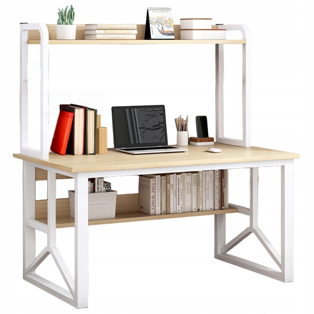 Computertisch Eiche Laptop Gaming-Tisch Modern 120 cm