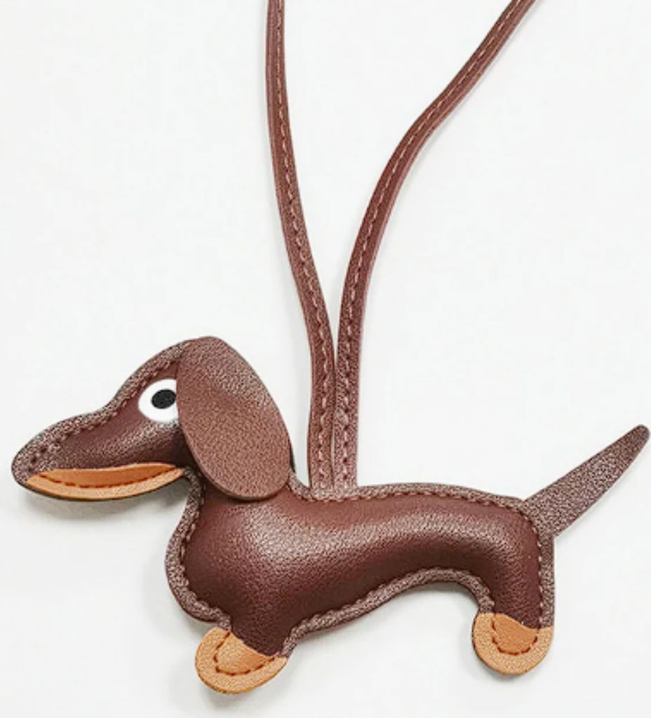 Dackelanhänger Taschenanhänger Dackel dunkelbraun Produktbild 