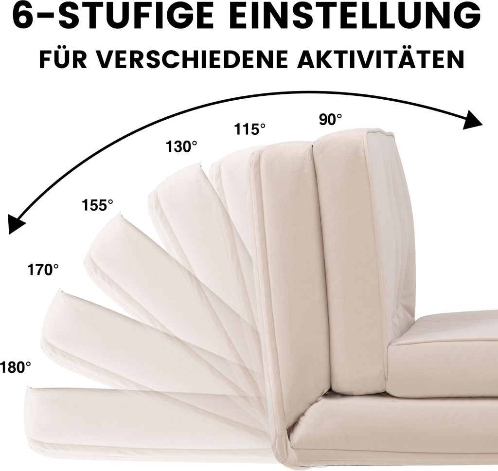 COMHOMA Relax fotel sofa podłogowa Rozkładany fotel Zdjęcie produktu 2