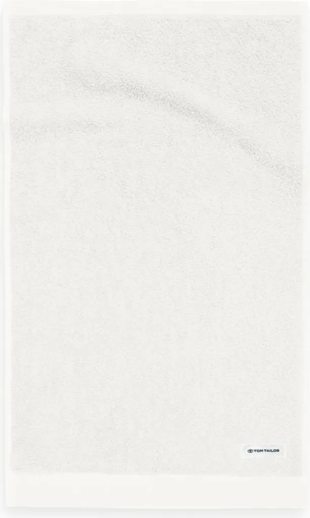 Drap de Douche 100% Coton Blanc Tom Tailor 140x70 cm Moelleux et Durable