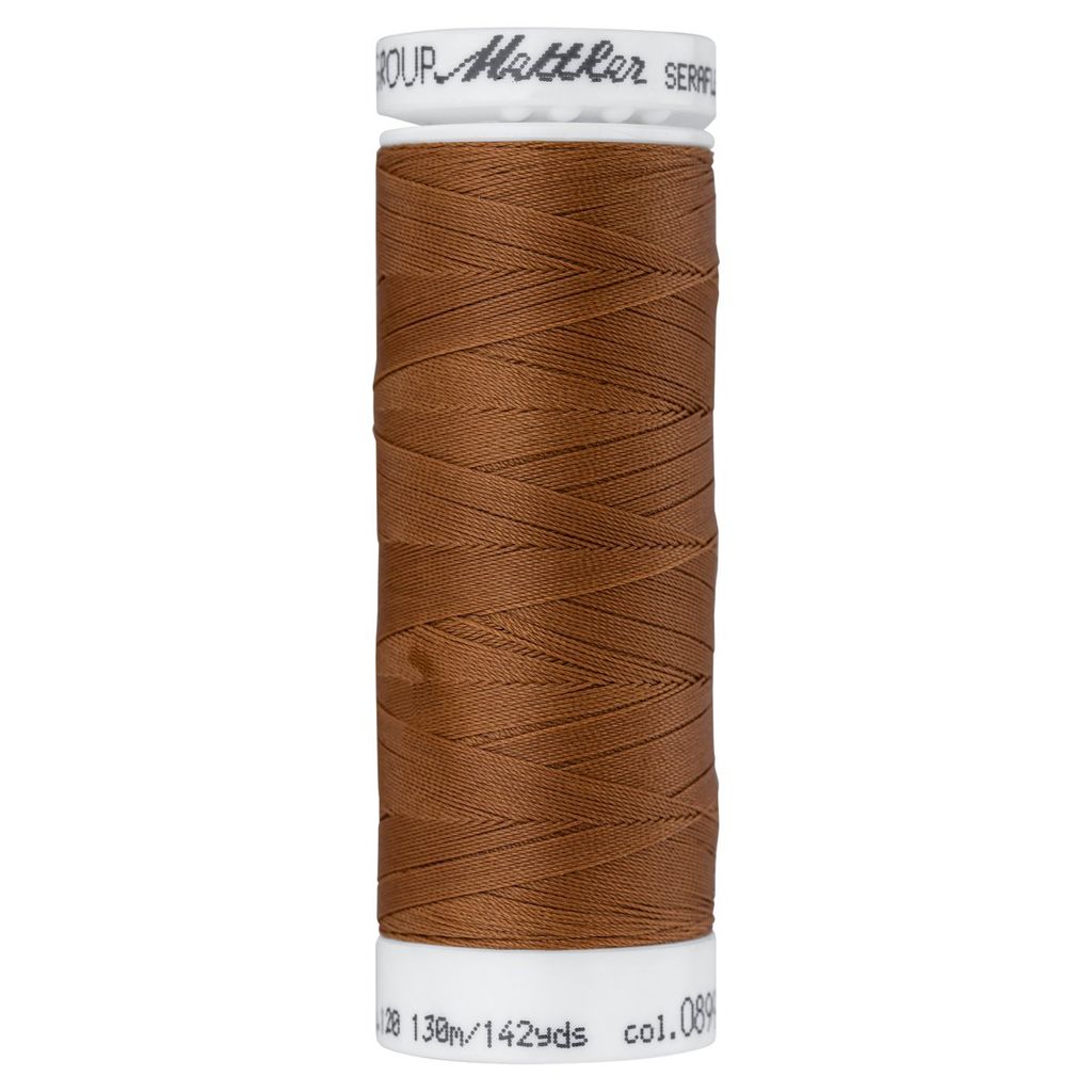 Amann Mettler Seraflex Nähfaden No.120/ 130 m Elastikgarn Bronze 899