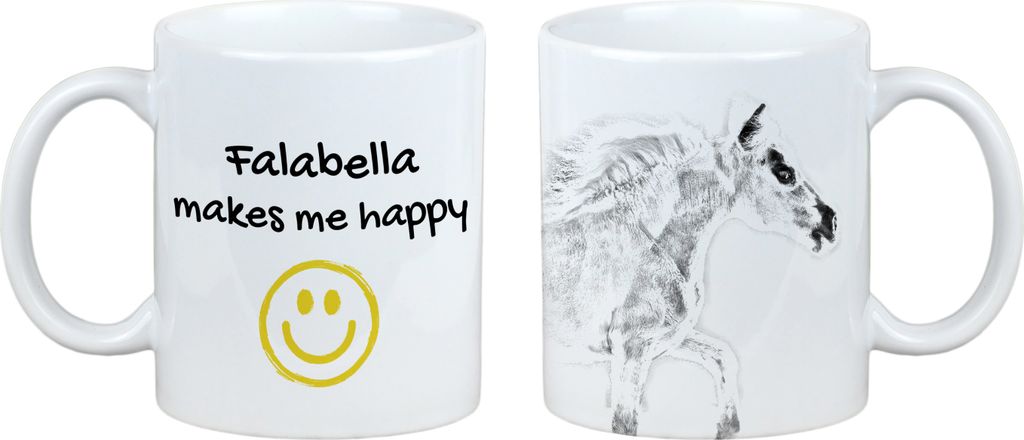 Falabella - Becher mit Pferd, fröhlicher Becher für Hundefreunde, personalisiertes Geschenk der Marke Art-Dog