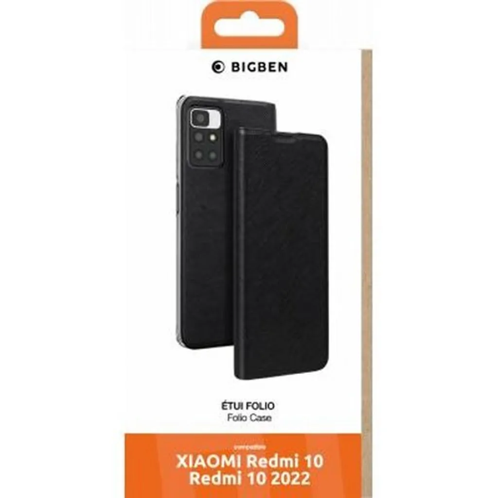Custodia a Libro BigBen Connected per Xiaomi Redmi 10 - Nero Soft - 4