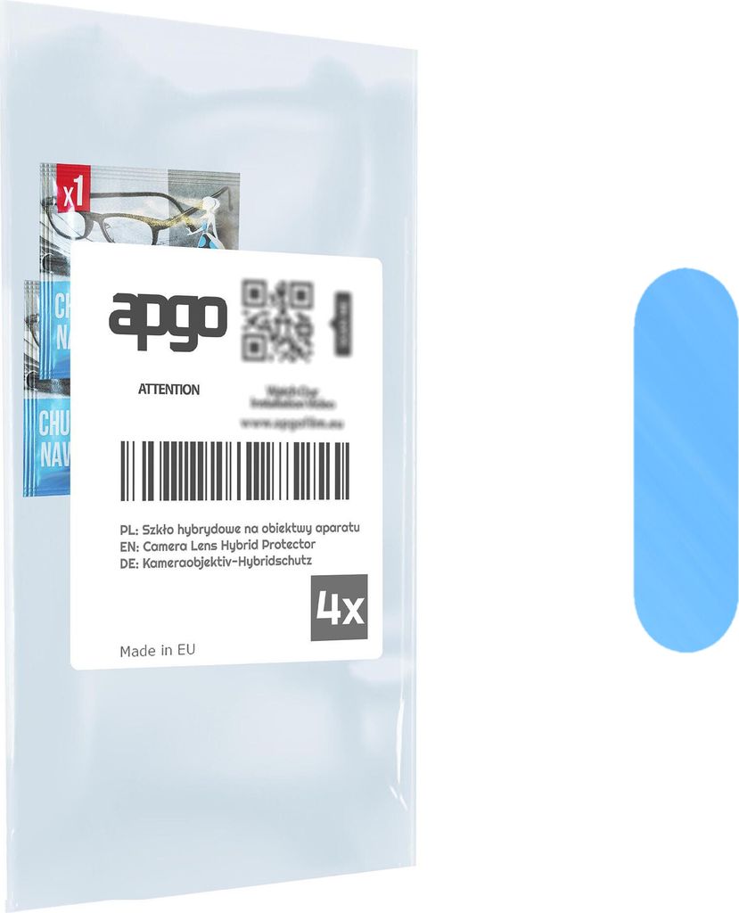 apgo 4 Stück Linsenschutz Kamera Schutzglas für Nokia 8 Kameraschutz, 9H Kameraobjektiv Camera Lens Protector