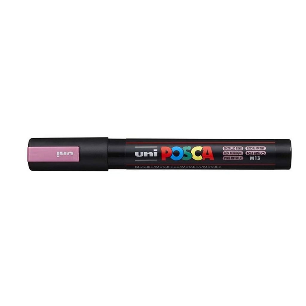 Popisovač uni POSCA PC-5M metalicky ružový