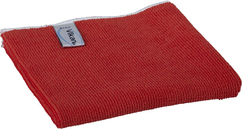 Panno in microfibra VIKAN BASIC 40 x 40 cm 4-rosso Immagine del prodotto 