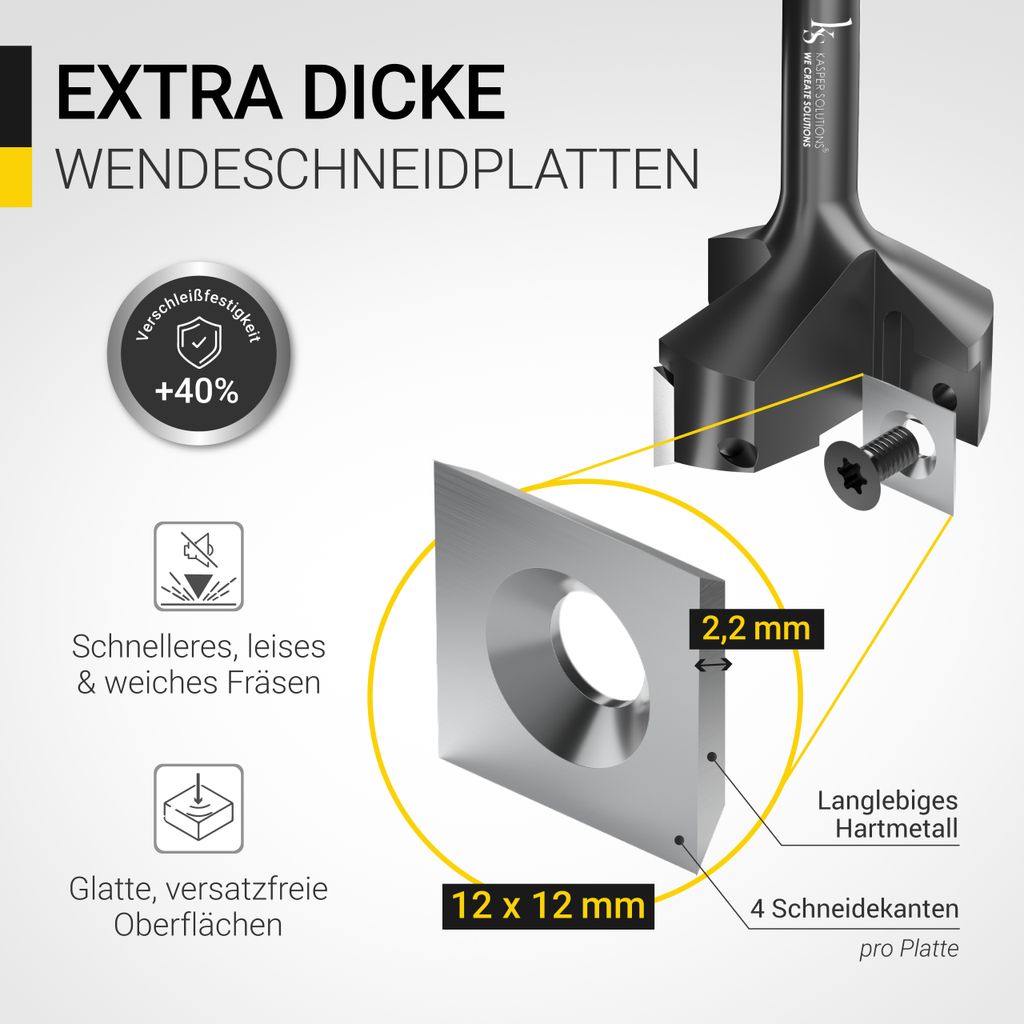 Kasper Solutions Planfräser 8 Mm Schaft – Ø39 M Produktbild-Vorschau 3
