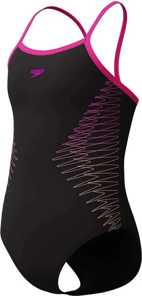 Maillot de bain fille résistant au chlore noir Speedo dos musclé 16 ans